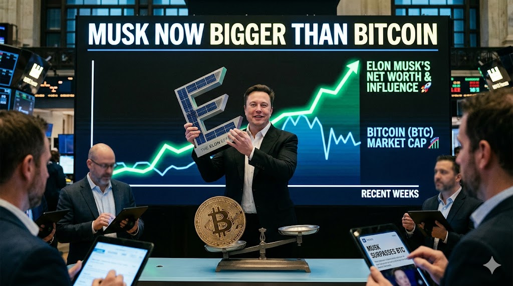 Musk Now Bigger Than Bitcoin